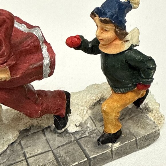 Christmas Village Figurine Fireman, Boy, And Dog By Rite Aid - Picture 6 of 8